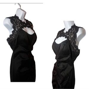 XScape black & silver cocktail dress